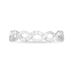 Sale Histoire d'Or Bague Lilo Or Blanc Oxyde De Zirconium