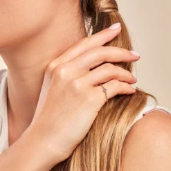 Outlet Histoire d'Or Bague Lilou Plaqué Or Doré Oxyde De Zirconium plaqué or jaune oxyde violet