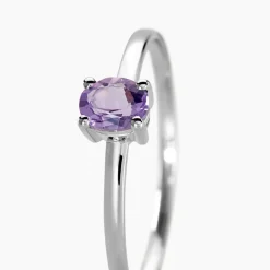 Clearance Histoire d'Or Bague Lily Or Blanc Amethyste or blanc amethyste violette