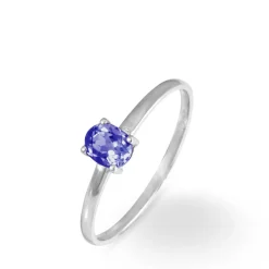 Histoire d'Or Bague Lily Or Blanc Tanzanite* Bagues|Bagues Avec Pierre