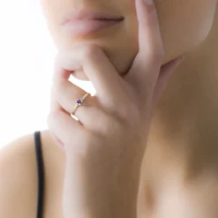 Histoire d'Or Bague Lily Or Rose Topaze* Bagues|Bagues Avec Pierre