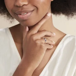 Histoire d'Or Bague Lina-maria Or Blanc Saphir Et Diamant* Bagues|Bagues Avec Pierre