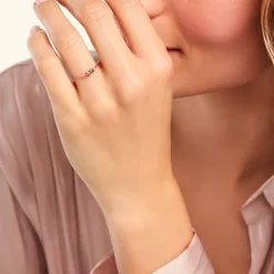 Histoire d'Or Bague Lipa Argent Rose Oxyde De Zirconium argent rose oxyde vert