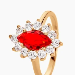 Histoire d'Or Bague Lisea Plaqué Or Jaune Verre Et Oxyde De Zirconium* Bagues|Bagues Fantaisie