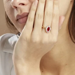 Histoire d'Or Bague Lisea Plaqué Or Jaune Verre Et Oxyde De Zirconium* Bagues|Bagues Fantaisie