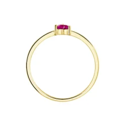 Histoire d'Or Bague Lissounia or jaune rubis