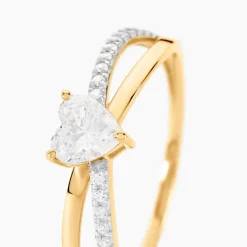 Outlet Histoire d'Or Bague Lonan Or Jaune Oxyde De Zirconium