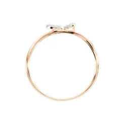 Histoire d'Or Bague Louise Or Rose Diamant