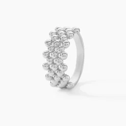 Discount Histoire d'Or Bague Louisette Argent Blanc