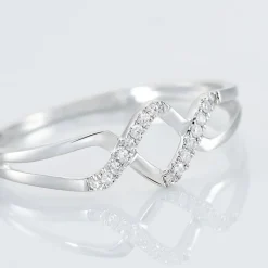 Online Histoire d'Or Bague Loula Or Blanc Diamant