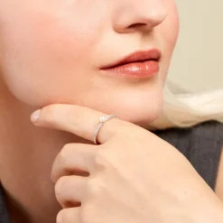 Histoire d'Or Bague Lua Argent Blanc Perle De Culture Oxyde De Zirconium