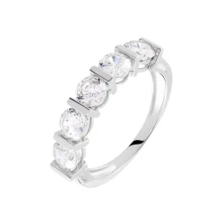 Sale Histoire d'Or Bague Lyana Or Blanc Oxyde De Zirconium