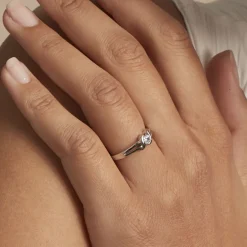 Sale Histoire d'Or Bague Lyse Argent Blanc Oxyde De Zirconium