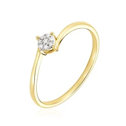 Histoire d'Or Bague Lysia or jaune diamant