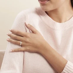 Histoire d'Or Bague Magnolia Croisee Or Jaune Diamant