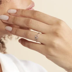 Histoire d'Or Bague Mahaut Or Blanc Diamant* Bagues|Bagues Avec Pierre