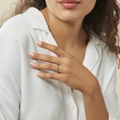 New Histoire d'Or Bague Maissara Or Blanc Diamant