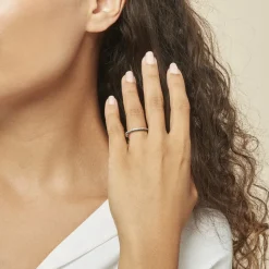 New Histoire d'Or Bague Maissara Or Blanc Diamant