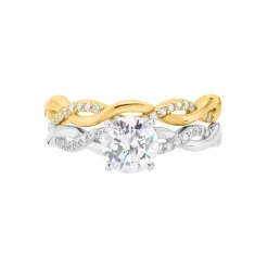 Histoire d'Or Bague Manille Argent Bicolore Oxyde De Zirconium* Bagues|Bagues Avec Pierre