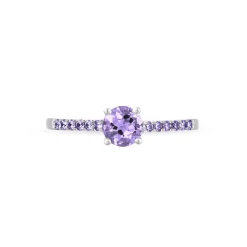 Histoire d'Or Bague Manon Or Blanc Amethyste* Bagues|Bagues Avec Pierre
