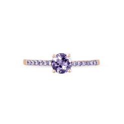 Histoire d'Or Bague Manon Or Rose Amethyste* Bagues|Bagues Avec Pierre