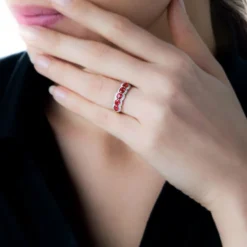 Outlet Histoire d'Or Bague Margaux Et Diamant or jaune rubis