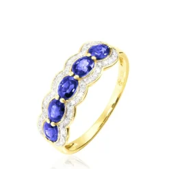 New Histoire d'Or Bague Margaux Or Jaune Tanzanite Et Diamant