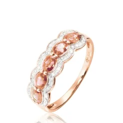New Histoire d'Or Bague Margaux Or Rose Morganite Et Diamant