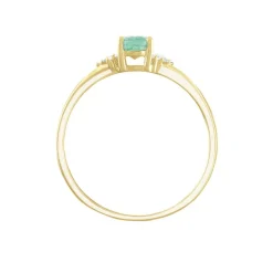 Discount Histoire d'Or Bague Marie Et Diamant or jaune emeraude