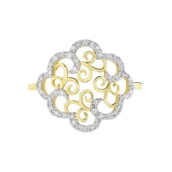 Histoire d'Or Bague Marie-christel Or Jaune Diamant