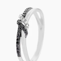 Online Histoire d'Or Bague Marina Or Blanc Diamant