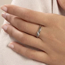 Online Histoire d'Or Bague Marina Or Blanc Diamant