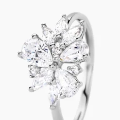 Histoire d'Or Bague Marquis Or Blanc Oxyde De Zirconium* Bagues|Bagues Avec Pierre