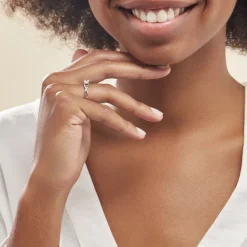 Histoire d'Or Bague Maryna Argent Blanc Oxyde De Zirconium