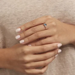 Histoire d'Or Bague Mathilde Or Rose Topaze Et Oxyde De Zirconium* Bagues|Bagues Avec Pierre