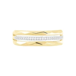 Hot Histoire d'Or Bague Mauna Or Jaune Oxyde De Zirconium