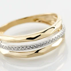 Hot Histoire d'Or Bague Mauna Or Jaune Oxyde De Zirconium