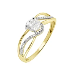 Histoire d'Or Bague Mavriki Or Jaune Oxyde* Bagues|Bagues Avec Pierre