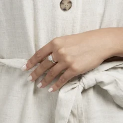 New Histoire d'Or Bague Maximille Argent Blanc Oxyde De Zirconium