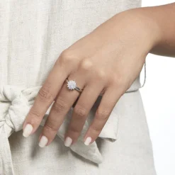 New Histoire d'Or Bague Maximille Argent Blanc Oxyde De Zirconium