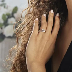 Best Histoire d'Or Bague Mechte Argent Oxydes De Zirconium