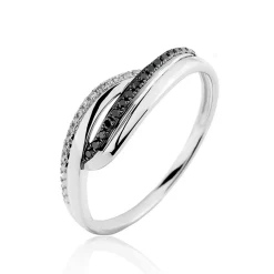 Outlet Histoire d'Or Bague Melinda Or Blanc Diamant