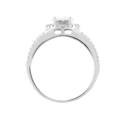 Hot Histoire d'Or Bague Melyssa Argent Blanc Oxyde De Zirconium