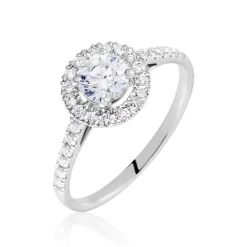 Best Histoire d'Or Bague Mentoura Or Blanc Diamant Synthétique