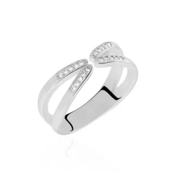 New Histoire d'Or Bague Michee Argent Oxydes De Zirconium