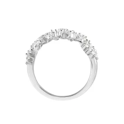 Online Histoire d'Or Bague Midnight Flower Argent Blanc Oxyde De Zirconium