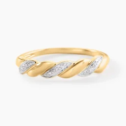 Histoire d'Or Bague Mihael Or Jaune Diamant* Bagues|Bagues Avec Pierre