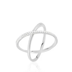 Histoire d'Or Bague Miya Argent Blanc Oxyde De Zirconium* Bagues|Bagues Fantaisie