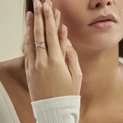 Histoire d'Or Bague Miya Argent Blanc Oxyde De Zirconium* Bagues|Bagues Fantaisie