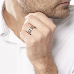 JOURDAN Bague Mollie Acier Blanc* Bagues|Bagues Sans Pierre